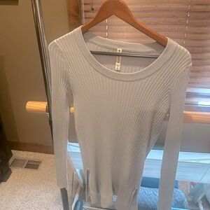 Light blue Ribbed Sweater - Athleta size small